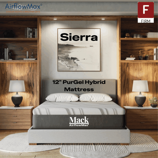12" Sierra Gel Hybrid Firm Mattress - Image 5