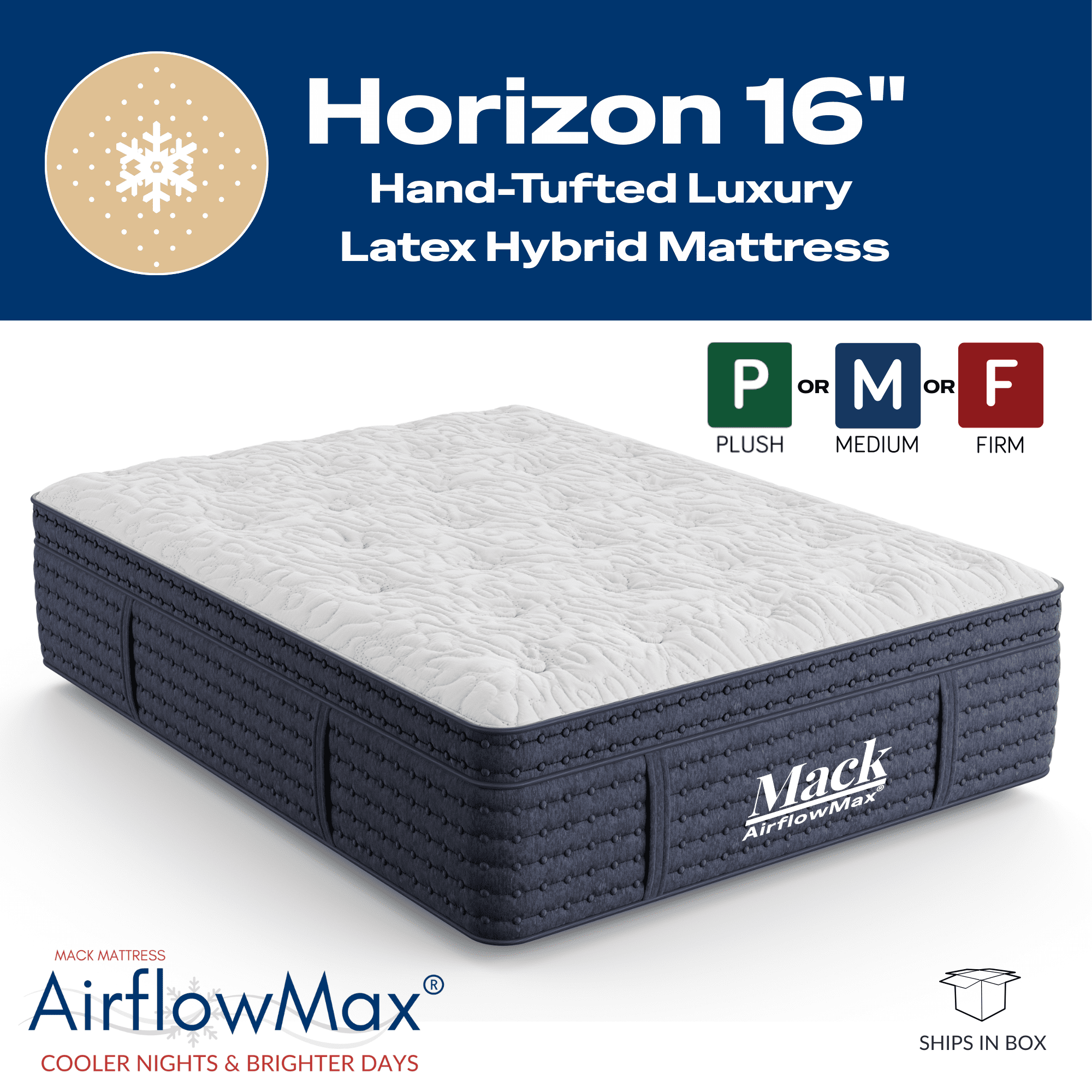 Horizon 16"  Luxury Latex Mattress
