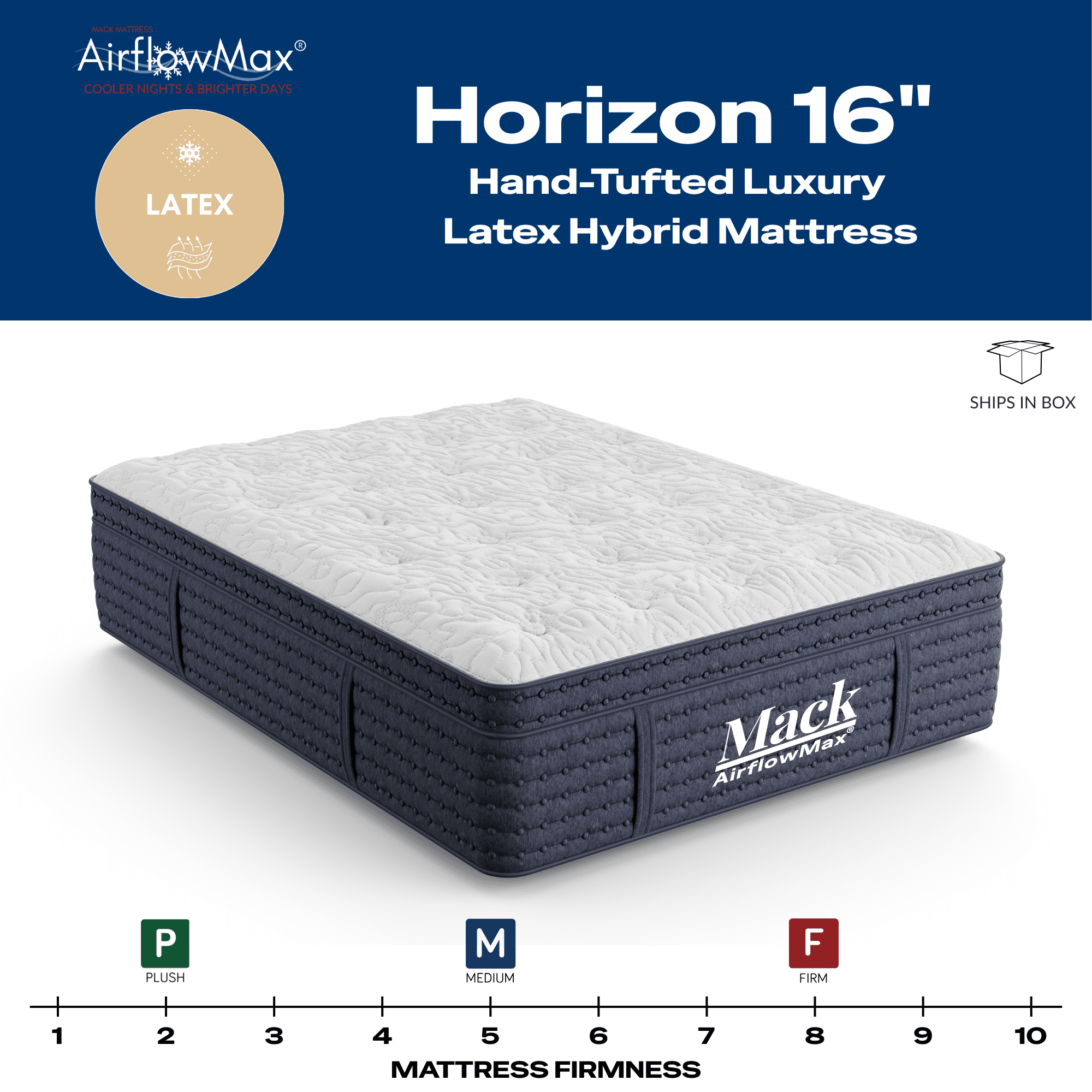 Horizon 16"  Luxury Latex Mattress - Image 4