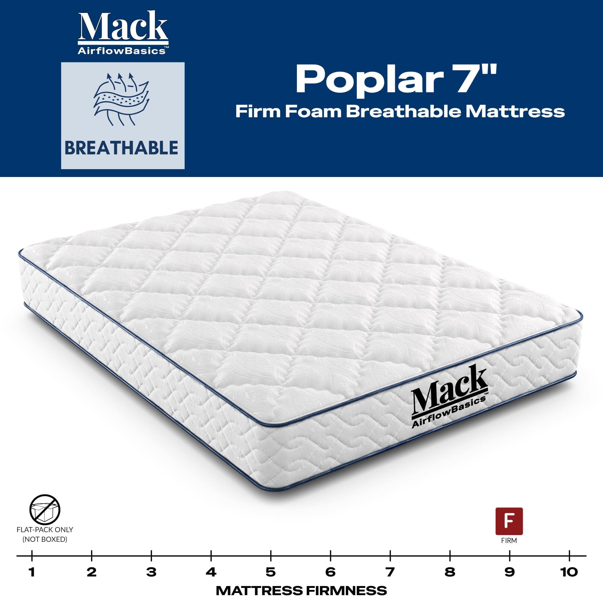 Poplar 7" Firm Foam Mattress - Image 2